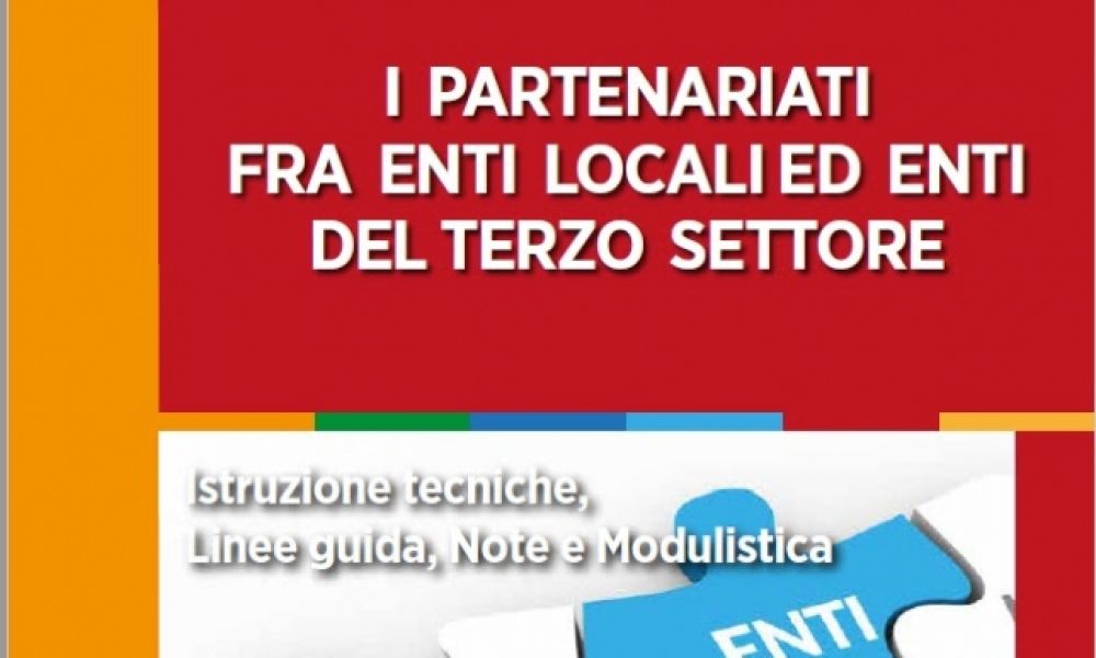 Partenariati tra Pubblica amministrazione e Terzo settore, Anci pubblica una guida