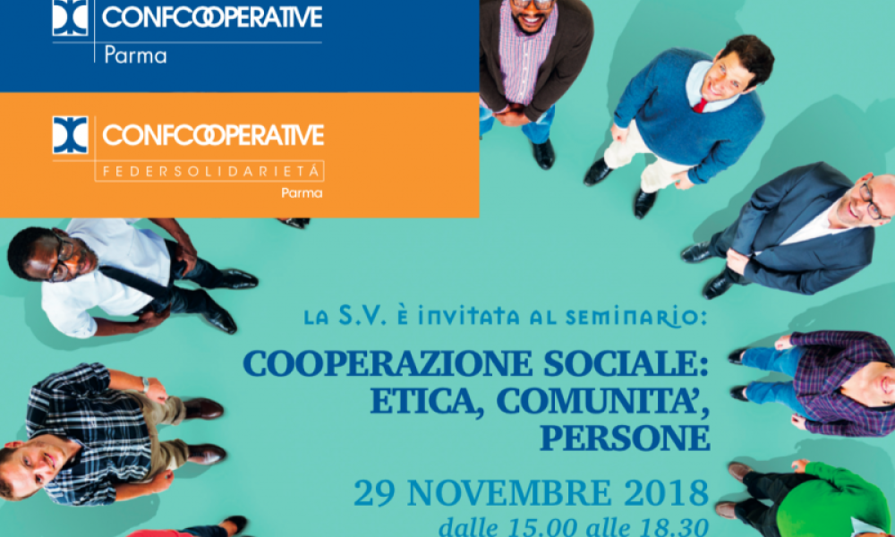 "Cooperazione sociale: etica, comunità, persone": a Parma un seminario promosso da Federsolidarietà