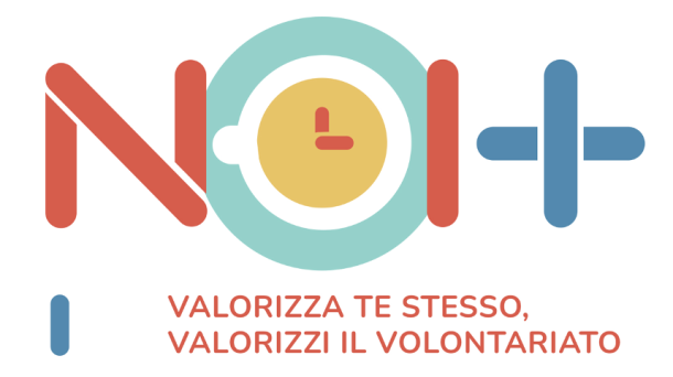 logo con scritta noi con un orologio al centro ad indicare l'attualità del progetto