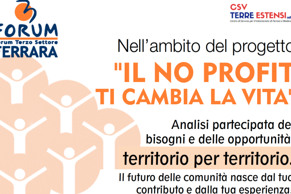 Articolo: Il No Profit ti cambia la vita – partecipa anche tu!