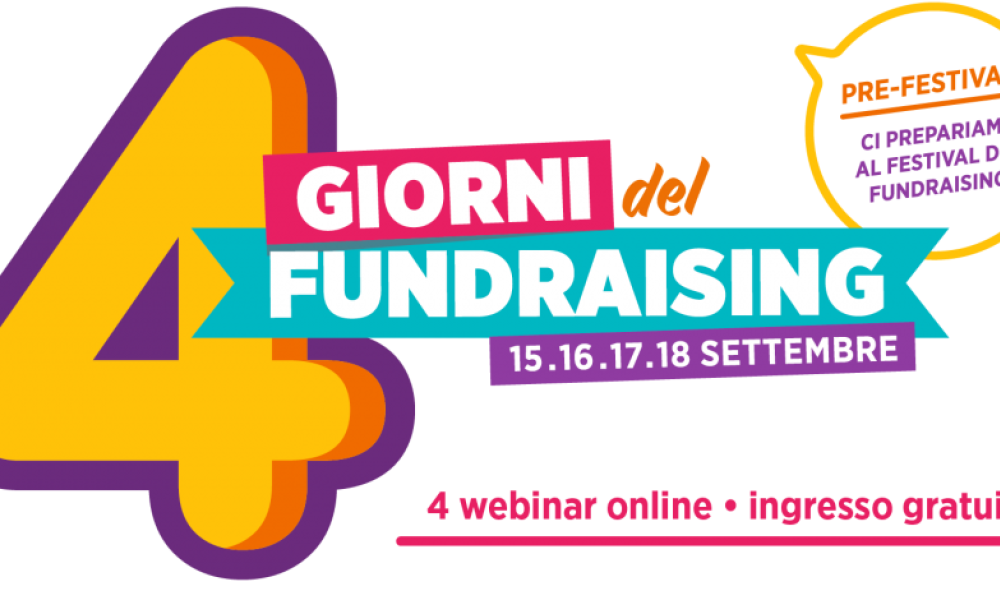 Quattro webinar in quattro giorni, in attesa del Festival del fundraising