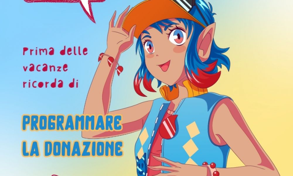 Con l'estate arriva Sandy, il character in stile manga che accompagnerà le donatrici e i donatori