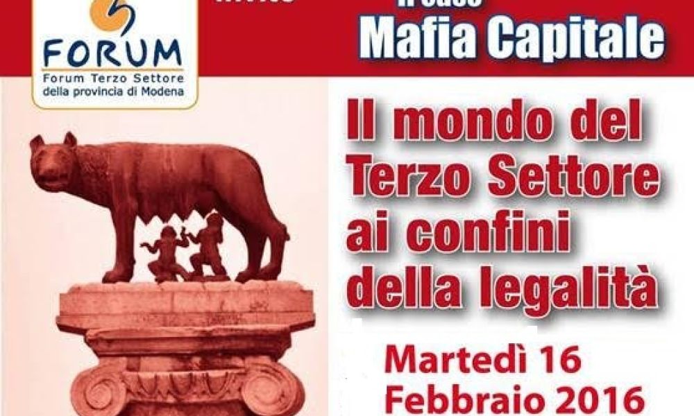 Online i materiali del convegno "Il caso di Mafia capitale. Il mondo del terzo settore ai confini della legalità"