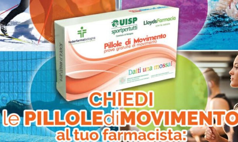 Torna nelle farmacie di Bologna  "Pillole di Movimento", il progetto di Uisp che contrasta la sedentarietà