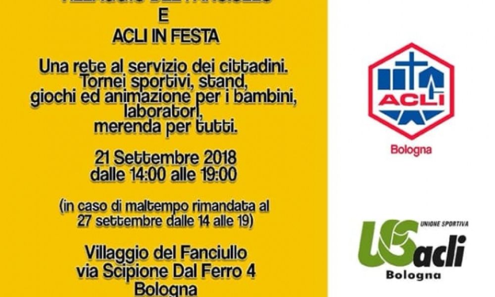 Acli in festa al Villaggio del Fanciullo a Bologna