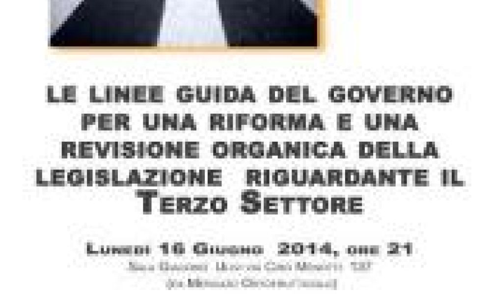 Linee guida nazionali sul terzo settore: il Forum di Modena incontra Edoardo Patriarca