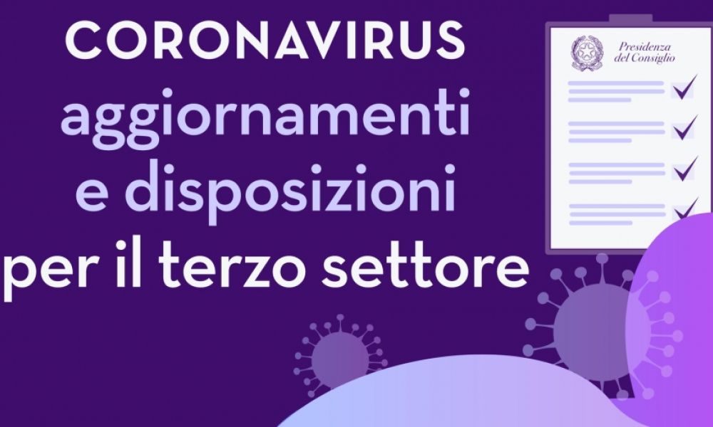 Coronavirus, tutti gli aggiornamenti e le disposizioni per gli ETS sul sito nazionale del Forum Terzo Settore